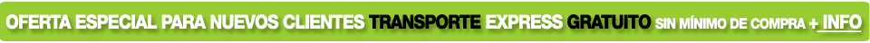 Oferta especial para nuevos clientes: Transporte gratuito sin m�nimo de compra