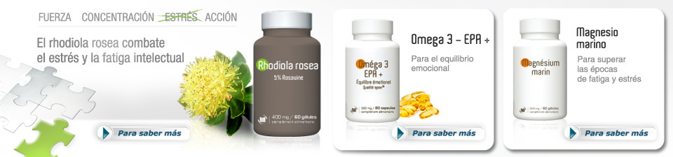 Rhodiola Rosea - OMEGA 3  - EPA + - Magnesio marino