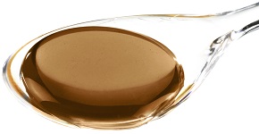 Cuchara con Solución oral de ashwagandha ecológica líquida