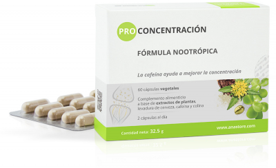 F&oacute;rmula nootr&oacute;pica con extractos titulados