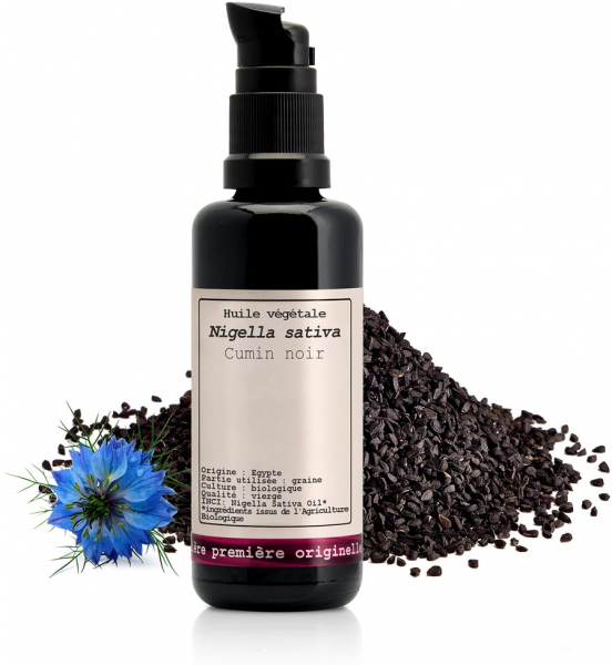 Aceite vegetal de comino negro ecológico