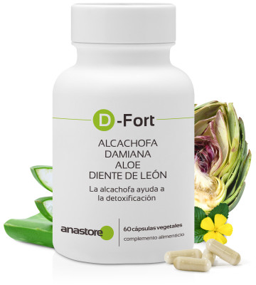 Con alcachofa que apoya la detoxificación