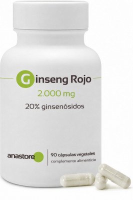 Equivale a 2.000 mg de ginseng rojo